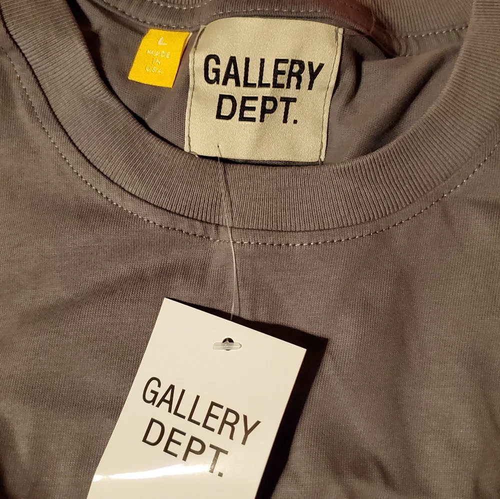 Gallery dept Hollywood CA Charcoal Grey  t shirt mens large - Picture 5 of 10